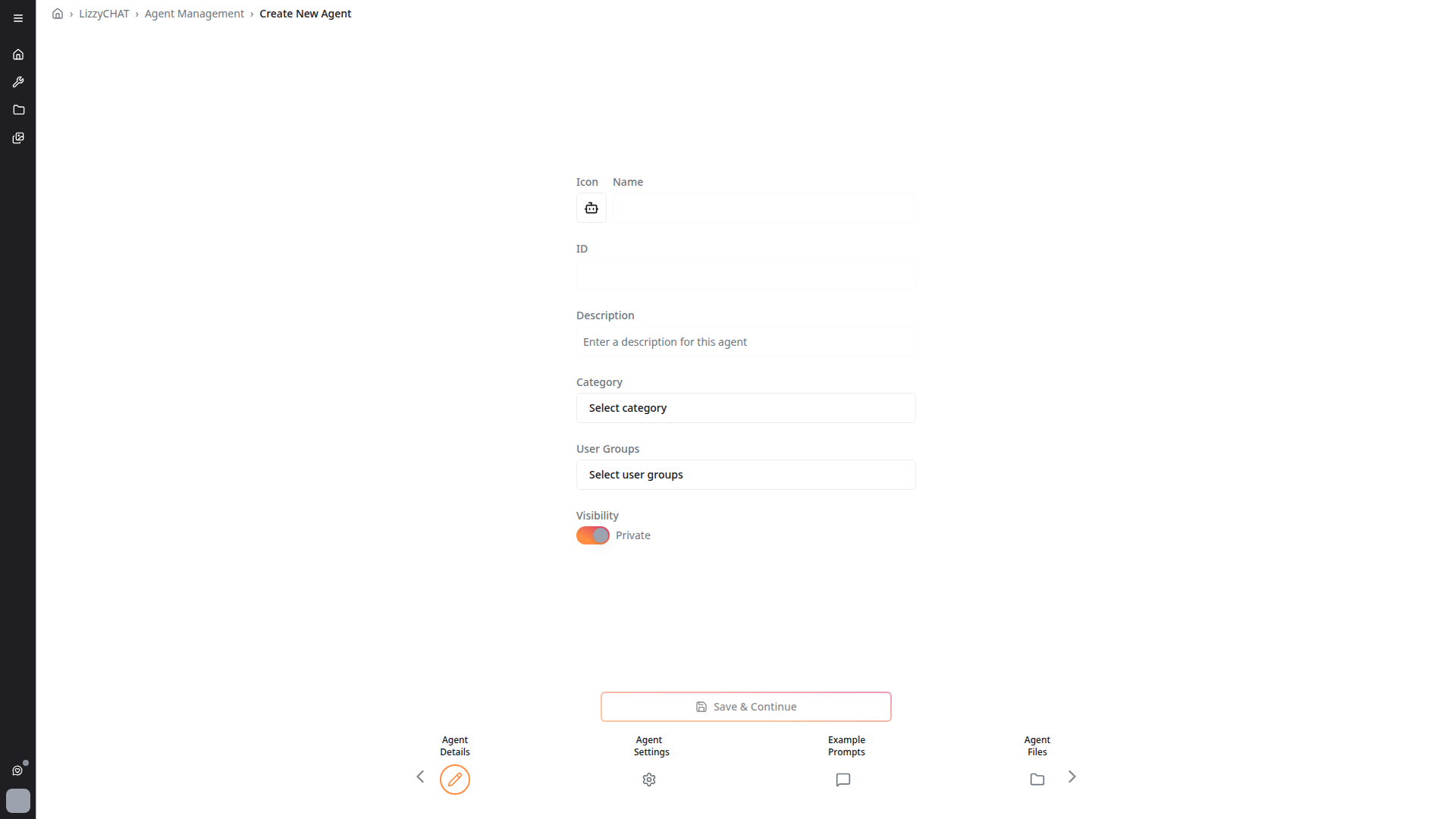 Create New Agent